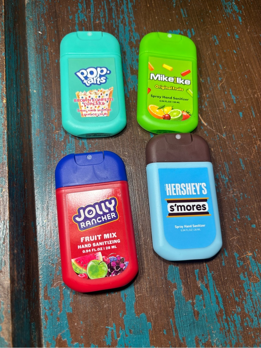 4 New Travel Spray Hand Sanitizer Variety Pack - Assorted Colors